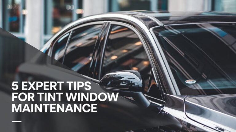 Window tint maintenance: Proper cleaning techniques for tinted windows to extend their lifespan.